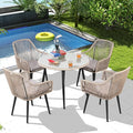 Patiorama 5-Piece Patio Dining Set, Outdoor Dining Table Chair Set, All-Weather by Patiorama