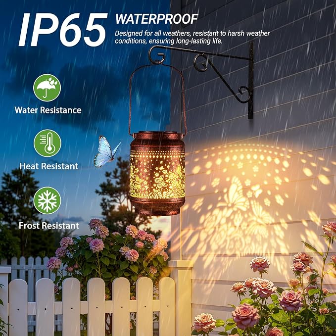 KOOPER Solar Lanterns Outdoor Waterproof Birthday Gifts - Image 2