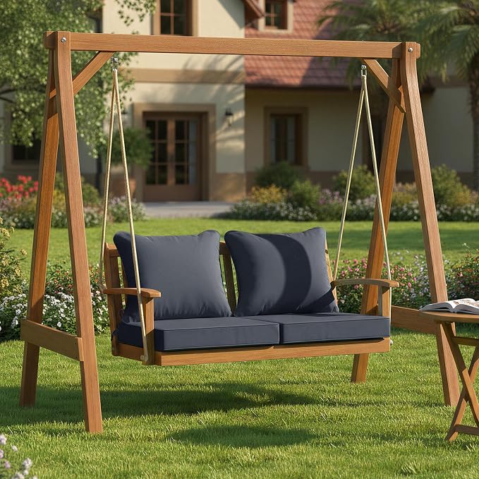 Outdoor Chair Cushion 19 x 19 Inch, Backrest and Seat Cushion Set - Image 8