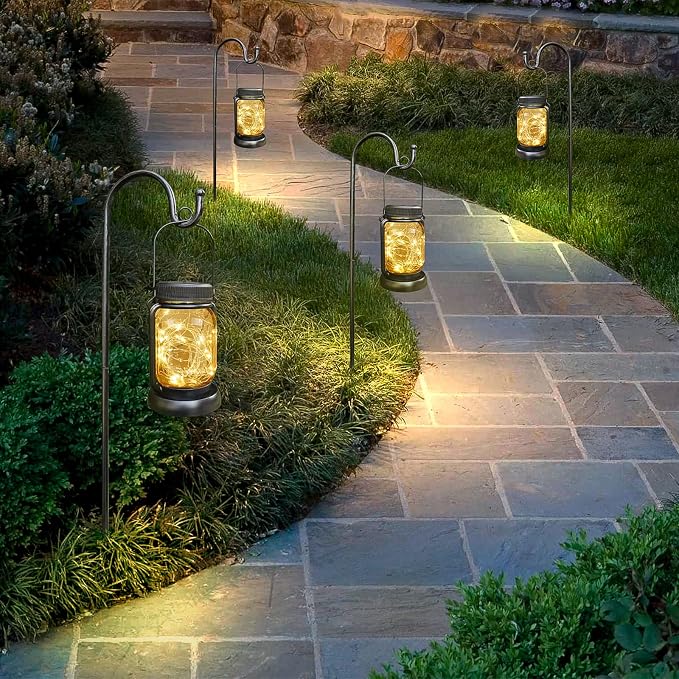 Mlambert 4 Pack Solar Hanging Lantern - Image 7