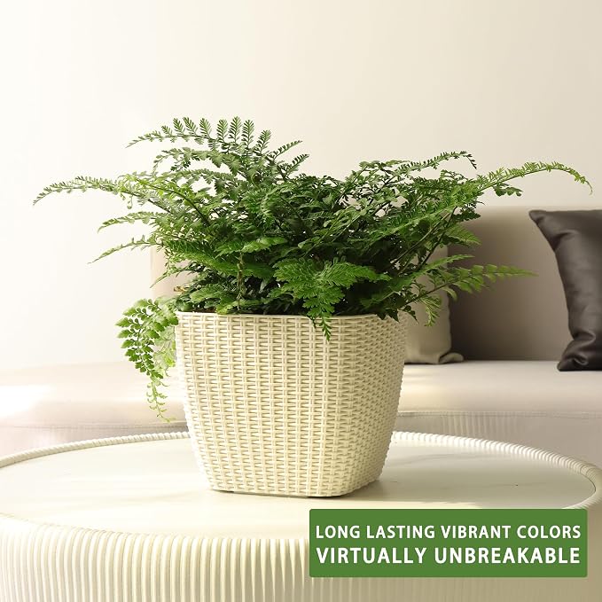 Dexceder 11x10 Self Watering Planter Indoor Outdoor, Inner Mat Design, - Image 6