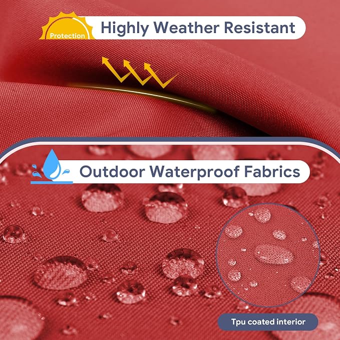 Lounge Chair Cushion Waterproof Chaise Lounge Cushions 72x21x3 Inch Non-Slip - Image 2