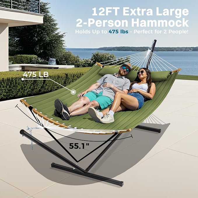 SUPERJARE Curved-Bar Hammock - Image 3