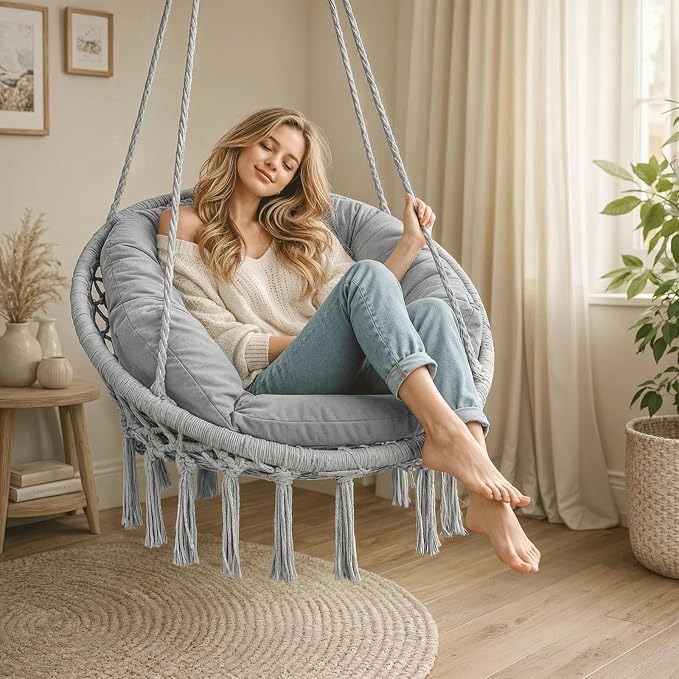 Athena Collection Hammock Chair Hanging Swing Chair - Image 5