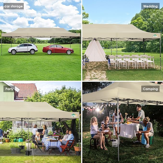 COBIZI 10x30 Pop up Canopy, Heavy Duty Outdoor Party Tents - Image 6