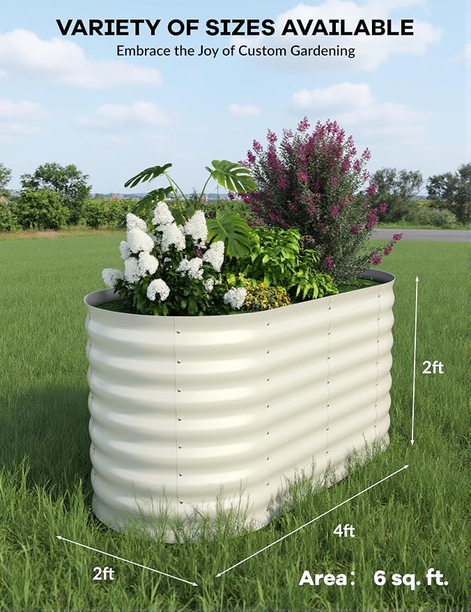 2 Pcs Raised Garden Beds Outdoor 4x2x2 ft - Image 3