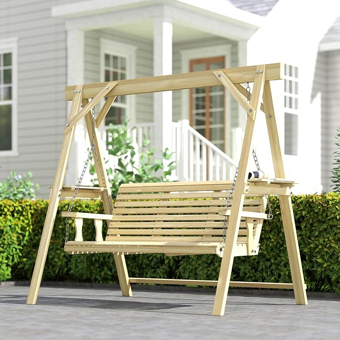 Outsunny 3 Seat Porch Swing - Image 9