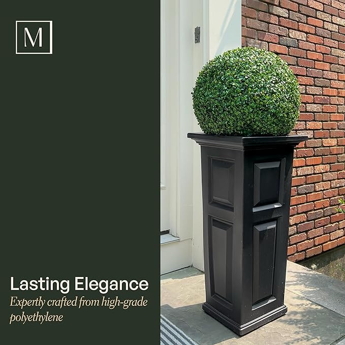 Mayne Nantucket 32-Inch Tall Planter – Self-Watering, Weather-Resistant Planter - Image 3