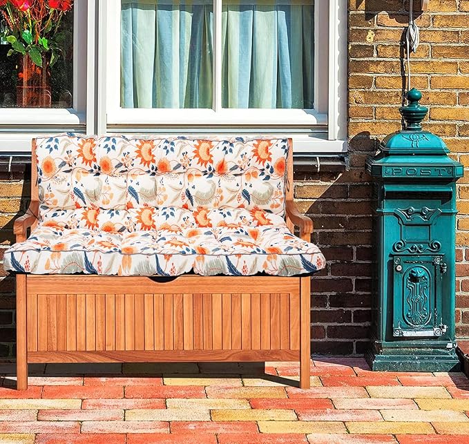 Waterproof Porch Swing Cushion Replacement, 2–3 Seat Swing Seat Cushion - Image 4