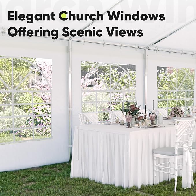Quictent 20x50ft Heavy Duty Party Tent Outdoor Canopy Tent Carport Wedding - Image 6