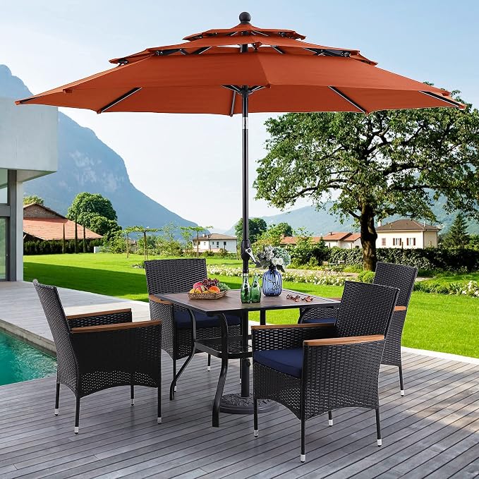 PHI VILLA 5pcs Patio Dining Set - Image 9