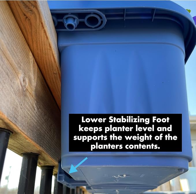 Apollo Exports International 20" Adjustable Railing Planter - Image 4