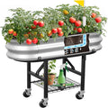 Raised Garden Bed with Legs and Heavy Duty Wheels, Self-Watering Planter Box by TheHomeCult
