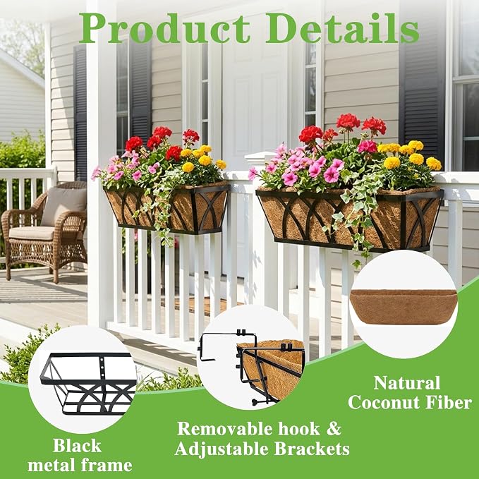 Window Deck Railing Planters Boxes - Image 5