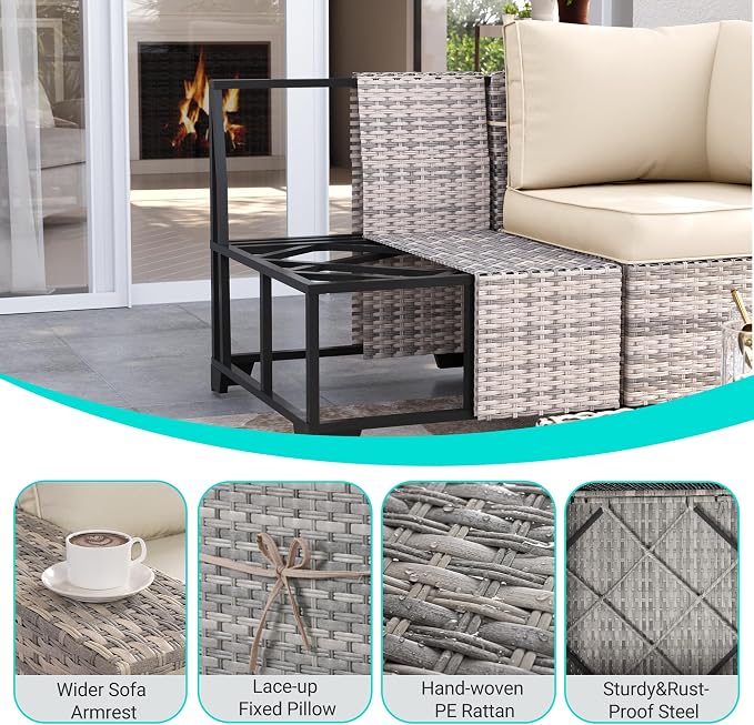 15-Piece Outdoor Patio Furniture Set - Image 4