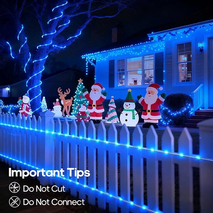 100Ft 720 LED Rope Lights Outdoor Waterproof - Image 2