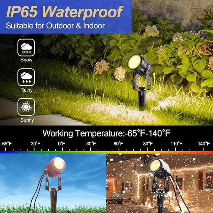 Landscape Lighting, 3W 12V Extendable Low Voltage 6 in 1 Landscape Lights - Image 3