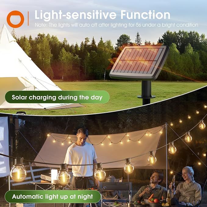 addlon 31FT Solar String Lights - Image 2