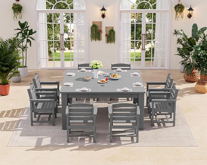 SERWALL Patio Dining Sets for 8, Outdoor Dining Sets for 8 Person - Image 5