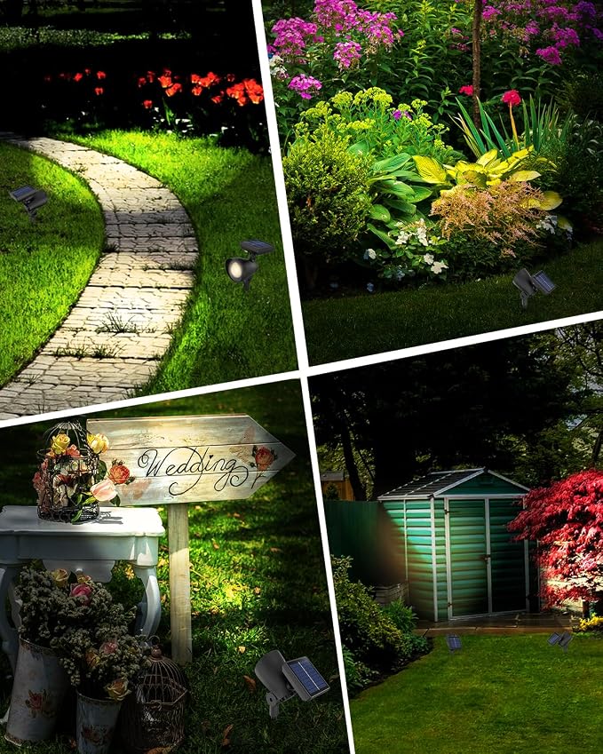 Solar Lights Outdoor, Solar Spot Lights Outdoor, 6 Pack IP44 Waterproof Solar - Image 7
