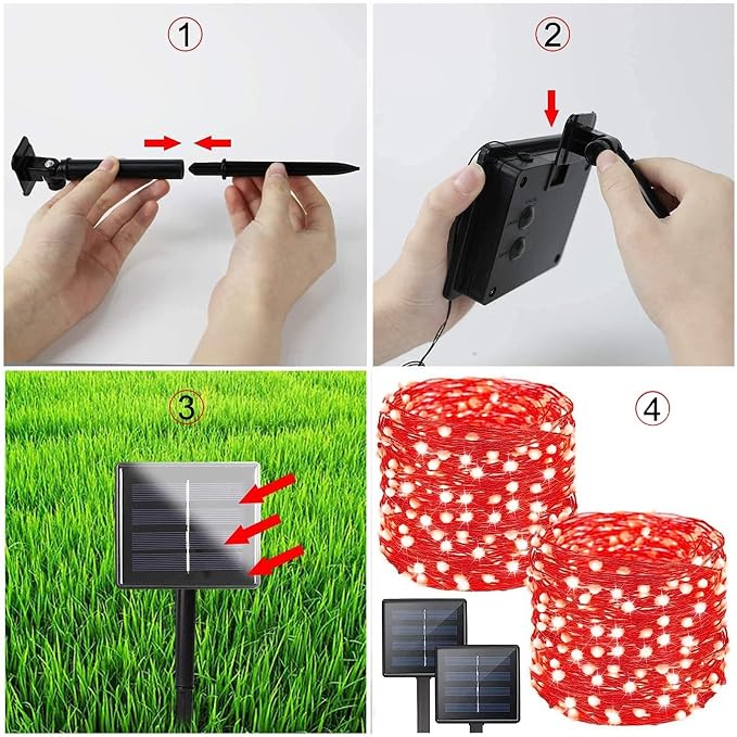 bhclight Solar String Lights Outdoor - Image 5