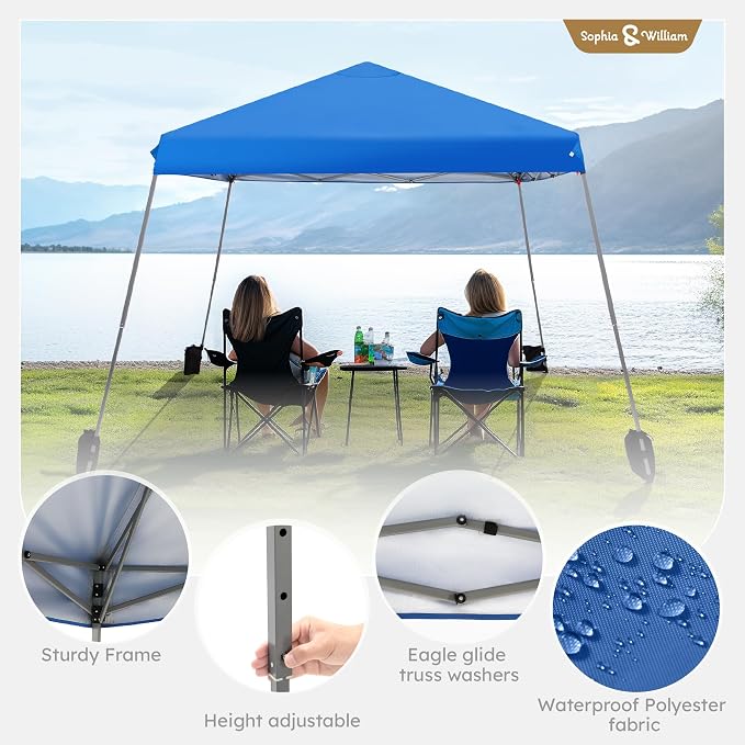 Sophia & William Canopy Tent Pop Up 12x12ft Base/9x9ft Top Easy Set Up Tent - Image 3