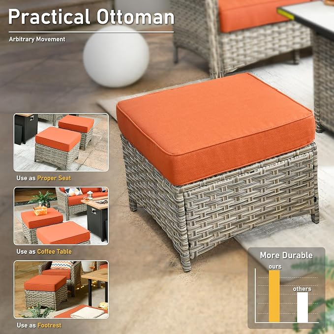 HOOOWOOO 6 Piece Patio Furniture Sets - Image 8