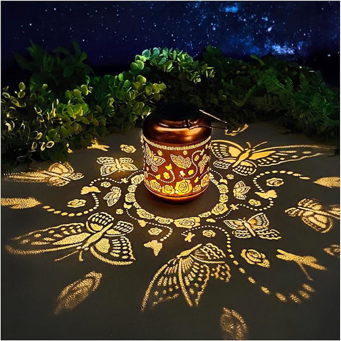Butterfly Solar Lanterns Outdoor Waterproof Hanging Solar Lights Butterfly Gifts by TIGGSY