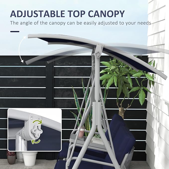 Outsunny 2 Person Porch Swing - Image 3