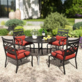 PHI VILLA 5 Pieces Outdoor Dining Set by PHIVILLAThepioneerofcomfortablehouseholdsupplies