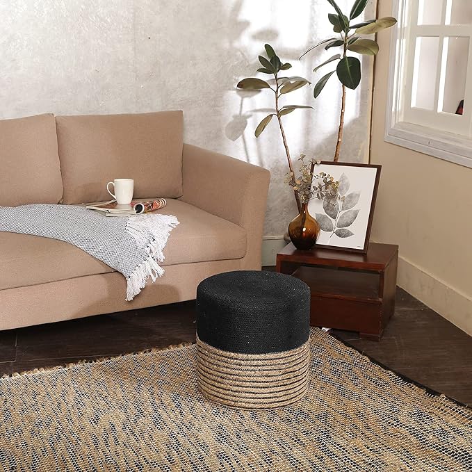 REDEARTH · Cylindrical Pouf Ottoman - Image 8