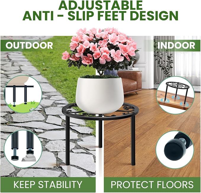 TOSKING 2-Pack Heavy Duty Metal Plant Stands - Image 7