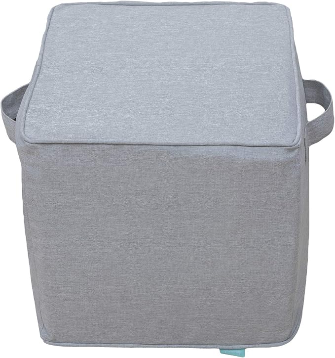 QILLOWAY Indoor/Outdoor Inflatable Stool, Ottoman Pouf Cube 16", All Weather - Image 3