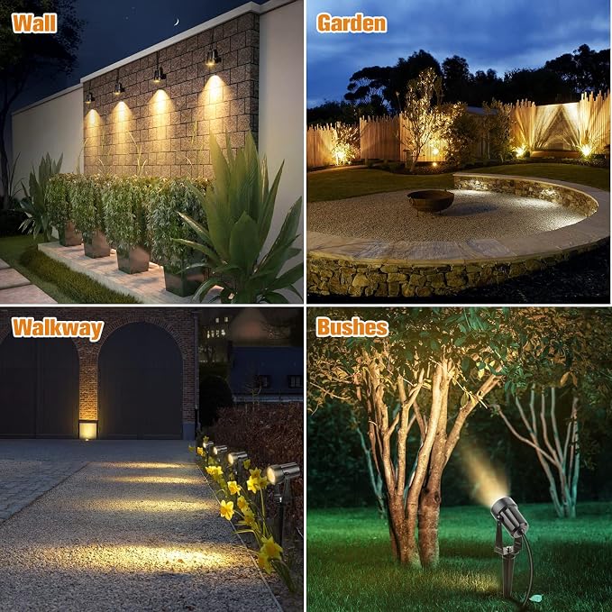 APONUO Metal Solar Spot Lights Outdoor - Image 3