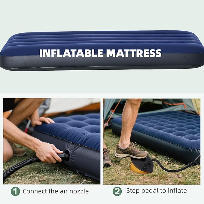 Outsunny Camping Tent Cot, Folding Tent Cot Combo - Image 6