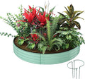 Galvanized Metal Planter Round Raised Garden Bed Kit by ZFHgarden