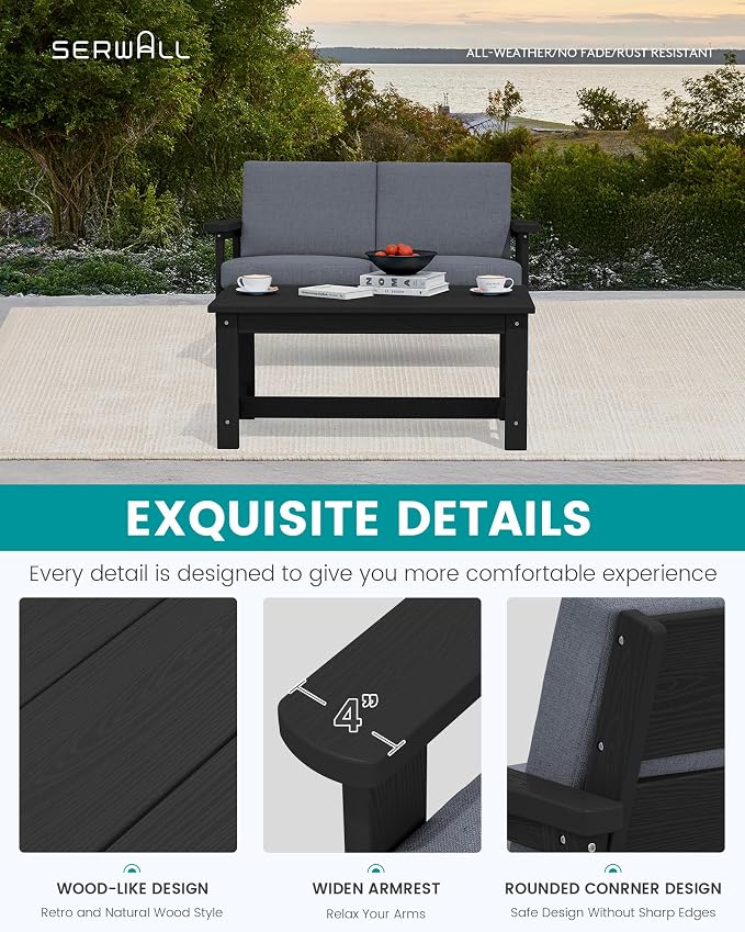 SERWALL Outdoor Loveseat - Image 4