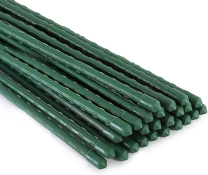 Xiny Tool Garden Stakes, 25 Pack Steel Plant Garden Tomato Stakes by XinyTool