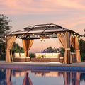 Aoxun 12'x16' Hardtop Gazebo, Outdoor Metal Gazebo by Aoxun