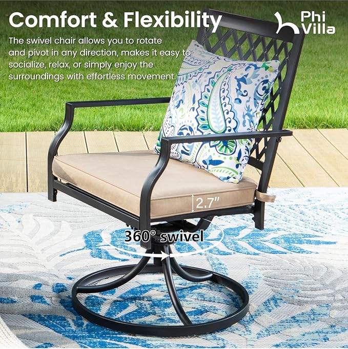 PHI VILLA 7 Pieces Outdoor Dining Set - Image 6