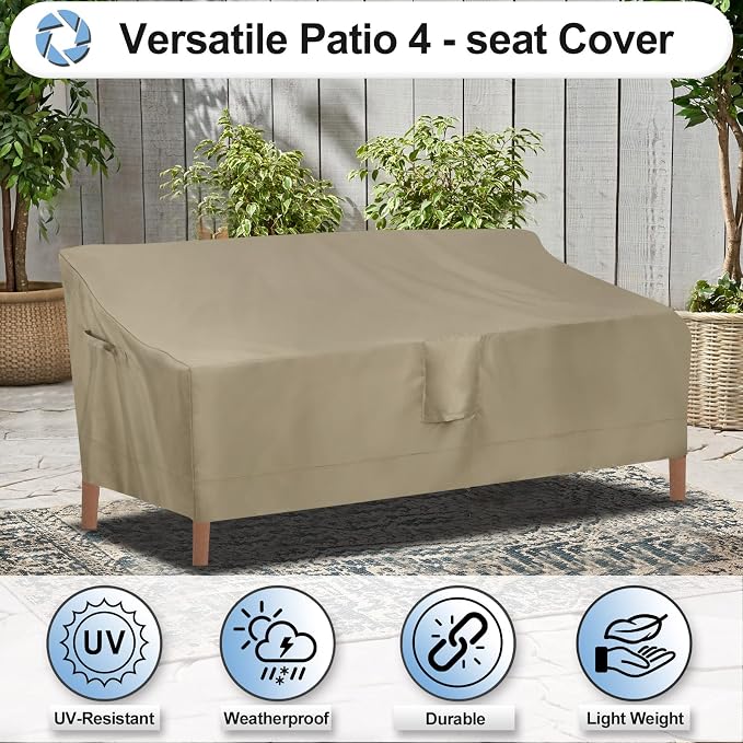 OutdoorLines Outdoor Waterproof Patio 4-Seater Couch Cover - Image 4