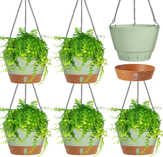 Amyhill 6 Pcs 8 Inch Hanging Planter by Amyhill