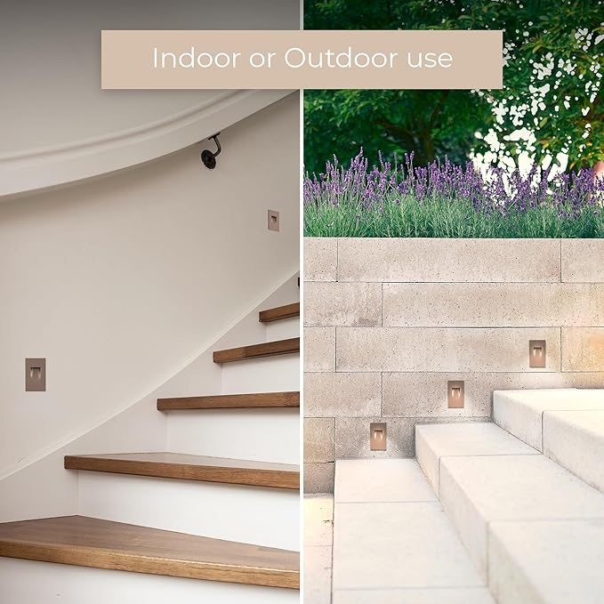 Builder Essentials Indoor or Outdoor 120V Input LED Step or Patio Deck Light - Image 5