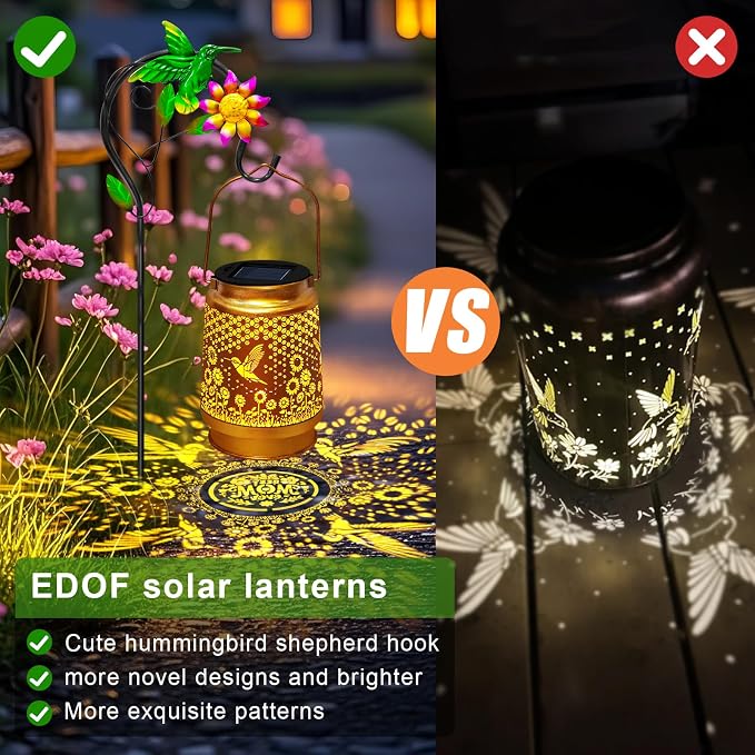 Solar Lanterns Outdoor Waterproof Hummingbird - Image 5