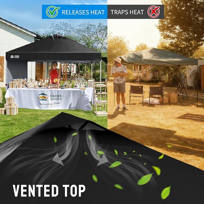 CROWN SHADES 12x12 Pop Up Canopy Tent Instant Commercial - Image 6