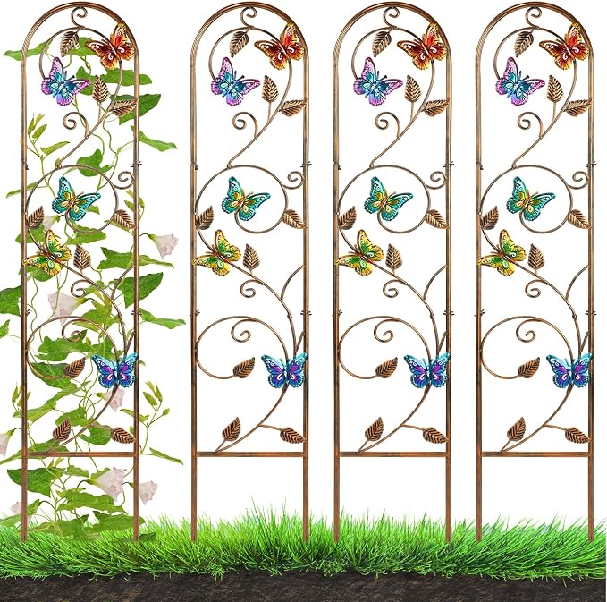 Blulu 4 Pack Metal Garden Trellis by Blulu