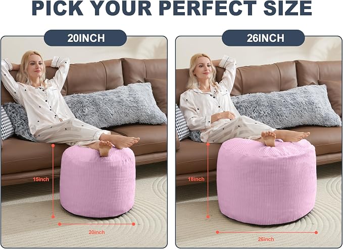 Pouf Ottoman Foot Stools Ottoman - Image 2