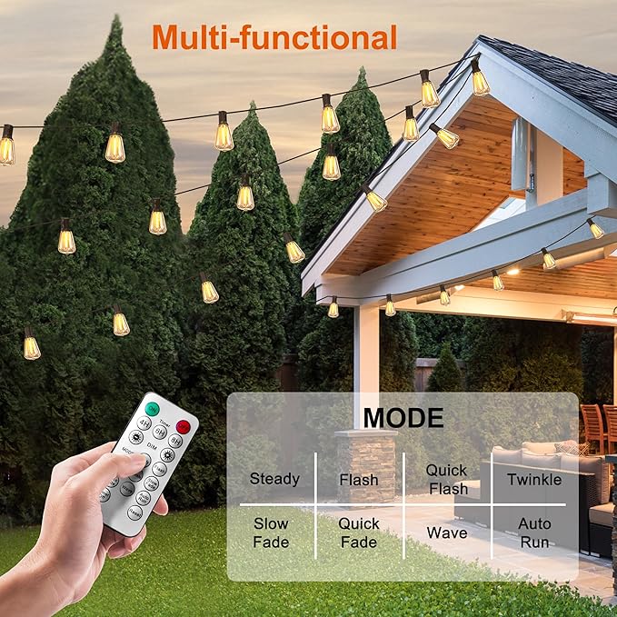 100FT Solar String Lights Outdoor Waterproof - Image 7