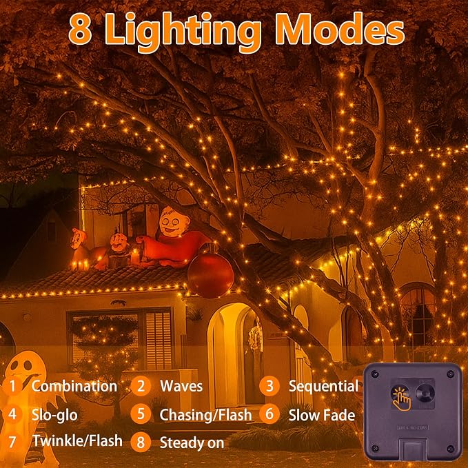 Extra-Long 144FT Solar String Lights - Image 3