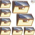 Peasur Solar Lights Outdoor Motion Sensor Waterproof, 8 Pack 140LED Brown Solar by Peasur